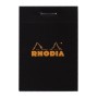 Bloc agrafé Rhodia BLACK N°10 5,2x7,5cm 80f Q.5x5 80g