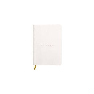 Flying Spirit carnet cuir Blanc brochure cousue 14,8x21cm 180p DOT papier ivoire