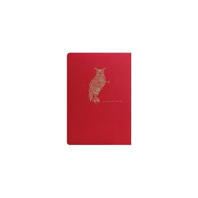 Flying Spirit Red carnet piqûre textile 14,8x21cm 96p ligné motifs assortis papi