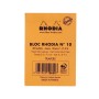 Bloc agrafé Rhodia ORANGE N°10 5,2x7,5cm 80f ligné 80g