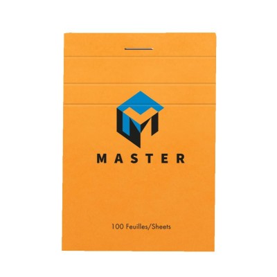 Bloc Master Orange agrafé 100F 70g 7,4x10,5 Q.5x5