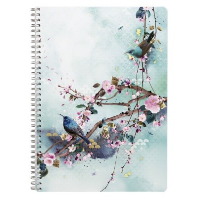 Sakura dream, Cahier reliure intégrale, A4 - 21 x 29,7 cm, 148 pages, ligné et m