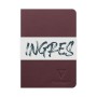 Ingres, Carnet cousu fil 7,5 x 12 cm 48 pages, ligné, avec bandeau, ass.