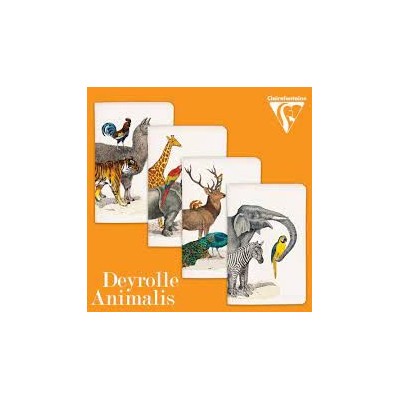 Animalis, Carnet piqué 11 x 17 cm, 96 pages, ligné, ass.