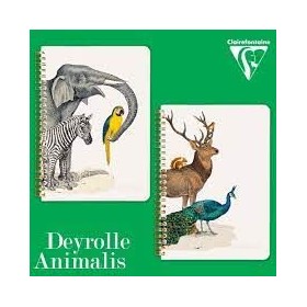 Animalis, Carnet reliure intégrale, A5 - 14,8 x 21 cm, 120 pages, ligné, 6 poche