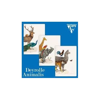 Animalis, Carnet piqué cousu fil, A5 - 14,8 x 21 cm, 96 pages, ligné, ass.