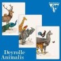 Animalis, Carnet piqué cousu fil, A5 - 14,8 x 21 cm, 96 pages, ligné, ass.