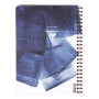 Indigo, Carnet reliure intégrale cachée, A5 - 14,8 x 21 cm, 120 pages, ligné, 3