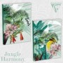 Jungle harmony, Carnet broché A5 - 14,8 x 21 cm, dos toilé, couverture rigide, 1
