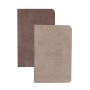 Rhodiarama 2 Minibooks souples CHOCOLAT&TAUPE 7x10,5cm 64p L pap. ivoire 90g