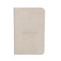 Rhodiarama 2 Minibooks souples BEIGE&ANIS 7x10,5cm 64p L pap. ivoire 90g