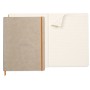 Rhodiarama cahier souple BEIGE A4+ 160p ligné papier ivoire 90g