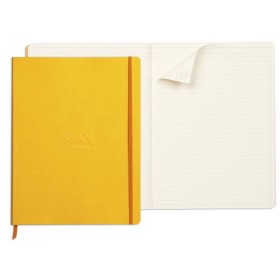 Rhodiarama cahier souple JONQUILLE A4+ 160p ligné papier ivoire 90g