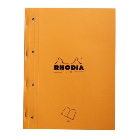Rhodia Side bloc agrafé côté A4+ 22,3x29,7cm 80f Q.5x5 mprf +perfo 4t. 80g