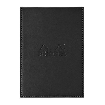 Rhodia ePURE porte-bloc BLACK avec porte-crayon +bloc N°12 Q.5x5
