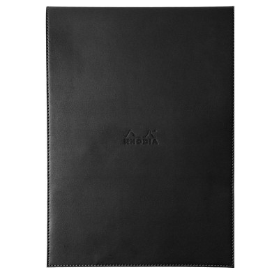 Rhodia ePURE porte-bloc BLACK avec porte-crayon +bloc N°18 Q.5x5