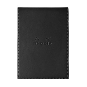 Rhodia ePURE porte-bloc BLACK avec porte-crayon +bloc N°13 Q.5x5