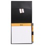 Rhodia ePURE porte-bloc BLACK +porte-crayon +bloc Le Carré N°148 148x148 Q.5x5