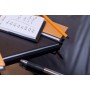 Rhodia ePURE porte-bloc BLACK avec porte-crayon +bloc N°12 Q.5x5