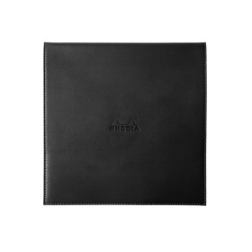 Rhodia ePURE porte-bloc BLACK +porte-crayon +bloc Le Carré N°210 21x21cm Q.5x5