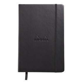 Webnotebook BLACK A5 192p ligné papier ivoire 90g fermeture élastique