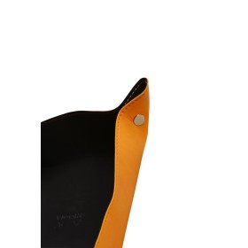 Rhodiarama vide-poche réversible simili cuir italien O&B réversible 12x12x4,5cm