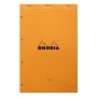 Bloc agrafé Rhodia ORANGE Yellow N°119 21x31,8cm 80f ligné +marge 80g