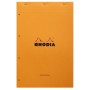 Bloc agrafé Rhodia ORANGE N°119 audit 21x31,8cm 80f multicolonnes 80g