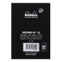 dotPad - bloc agrafé Rhodia BLACK N°12 8,5x12cm dot 80f 80g