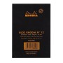 Bloc agrafé Rhodia BLACK N°12 8,5x12cm 80f ligné 80g