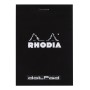 dotPad - bloc agrafé Rhodia BLACK N°12 8,5x12cm dot 80f 80g