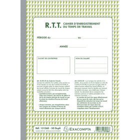 RTT ENREG.DU TEMPS DE TRAVAIL 50D A.