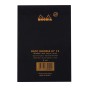 Bloc agrafé Rhodia BLACK N°13 10,5x14,8cm 80f Q.5x5 80g