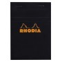 Bloc agrafé Rhodia BLACK N°13 10,5x14,8cm 80f Q.5x5 80g