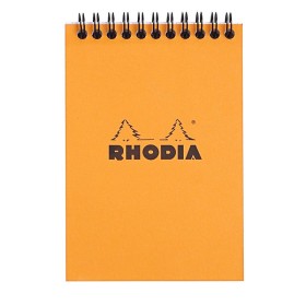 Bloc RI Rhodia Classic ORANGE 10,5x14,8cm 80 f Q.5x5 microperf. 80g