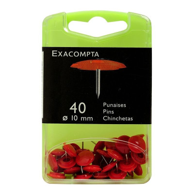 BTE 40 PUNAISES 10MM ROUGE