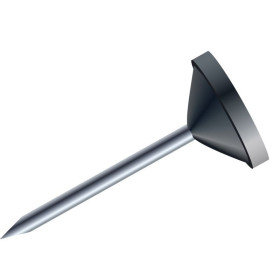 BTE 100 EPING. TETE  PLATE 5MM NOIR