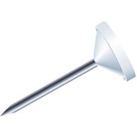 BTE 100 EPING. TETE  PLATE 5MM BLANC