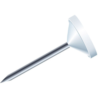BTE 100 EPING. TETE  PLATE 5MM BLANC