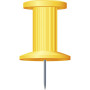 BTE 25 EPING.PUSH-PINS 10MM JAUNE