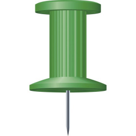 BTE 25 EPINGLES PUSH-PINS 10MM VERT