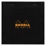Bloc agrafé Rhodia BLACK Le Carré N°148 14.8x14.8cm 80f Q.5x5 80g