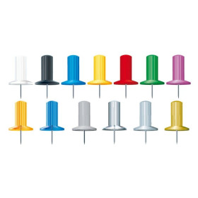 BTE 100 EPINGLES PAPIC 10MM C.ASS.