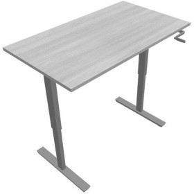 BUREAU AXEL RECT. L140XP80 CM- EP25 MM MG - STRUCTURE SG - SYST.MANIVELLE