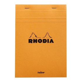 Bloc agrafé Rhodia ORANGE Yellow N°16 14,8x21cm 80f Q.5x5 80g