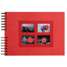 Album à spirales PASSION 32x22cm rouge