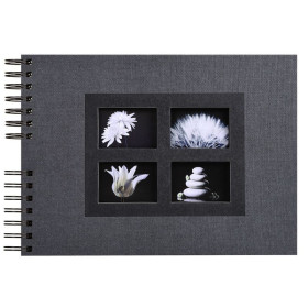Album à spirales PASSION 32x22cm noir