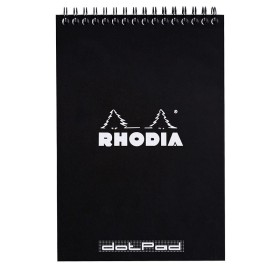 Bloc RI Rhodia Classic BLACK 14,8x21cm 80f dot microperf. 80g