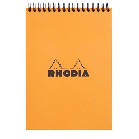 Bloc RI Rhodia Classic ORANGE 14,8x21cm 80f ligné microperf. 80g