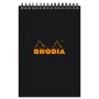 Bloc RI Rhodia Classic BLACK 14,8x21cm 80f ligné microperf. 80g